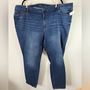 Old Navy Pop Icon Skinny Jeans 26 Plus Mid Rise Stretch Medium Wash NWT